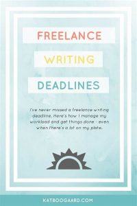 Deadlines In Freelance Writing