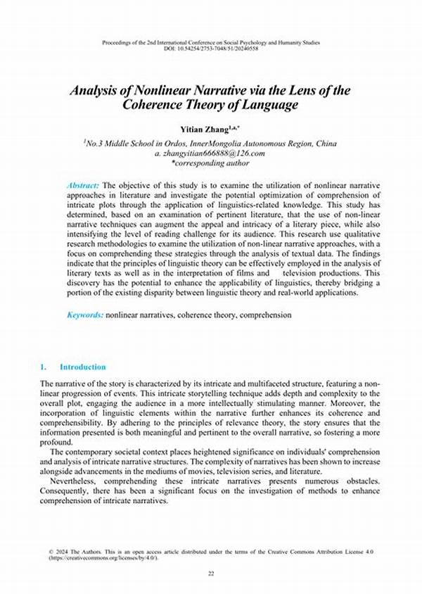 Enhancing Nonlinear Narrative Coherence