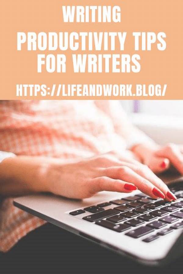 Enhancing Writing Productivity Tips