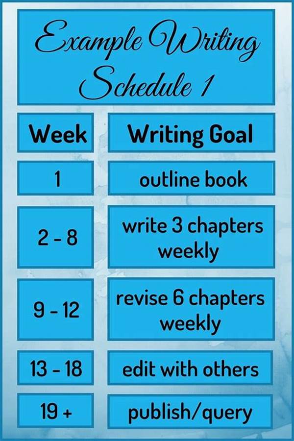 Effective Novel Writing Schedule