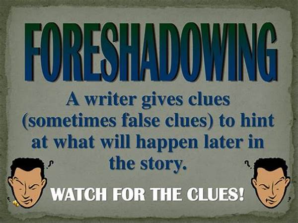 “mystery Genre Foreshadowing Methods”