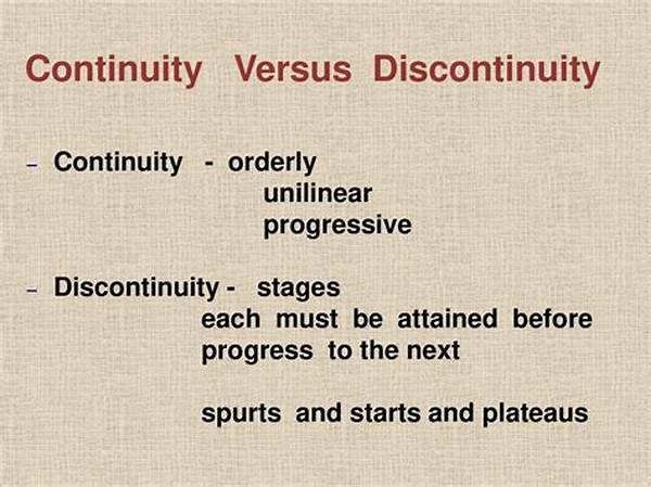 Literature Continuity Versus Disjunction