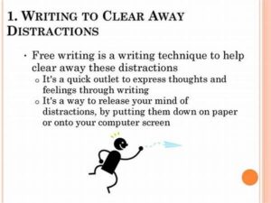 Techniques To Eliminate Writing Distractions
