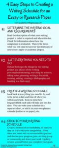 Effective Writing Schedule Techniques