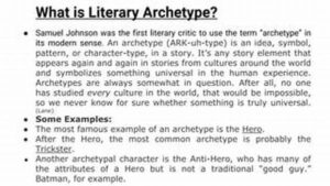 Modern Literary Archetype Evaluation