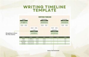 Writing Tool For Timeline Organization