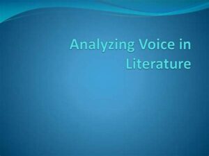 Analyzing Distinctive Literary Voice