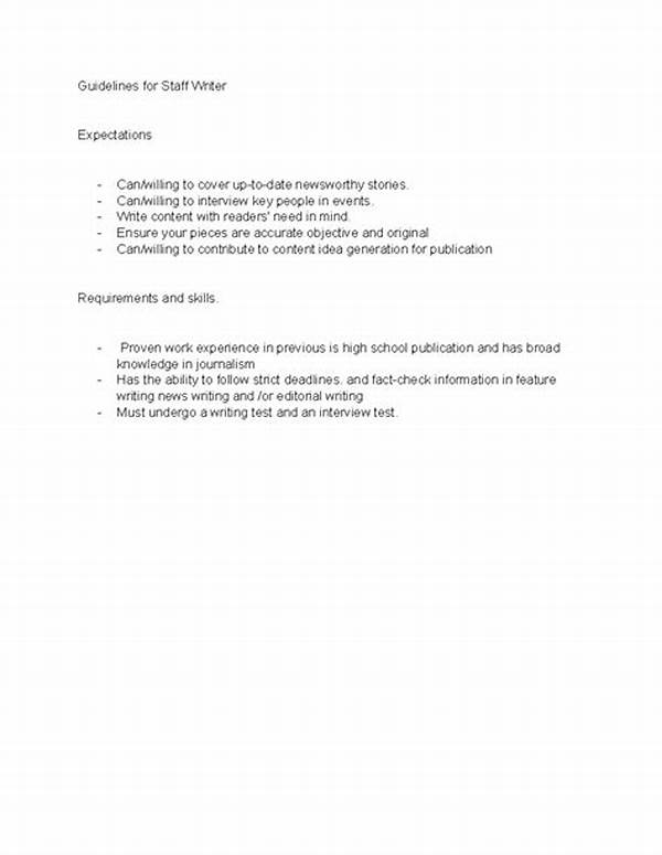 Ensuring Clarity In Writer Expectations