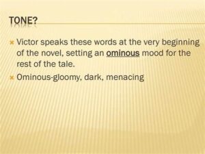 Mood-setting For Ominous Stories