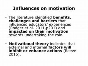 Motivational Influences On Character Actions