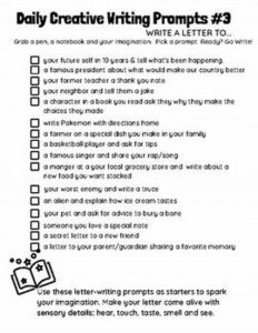 Daily Creative Writing Practices