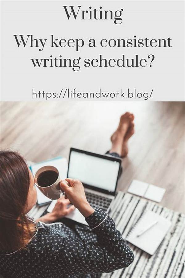 Developing A Consistent Writing Schedule