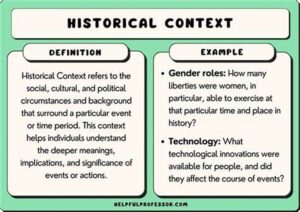 Historical Context In Women’s Literature