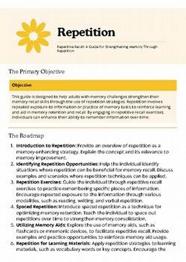 Strengthening Plot Development Through Repetition