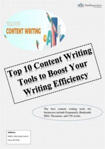 Methods To Boost Writing Efficiency