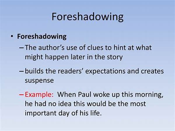 Enhancing Plot With Foreshadowing