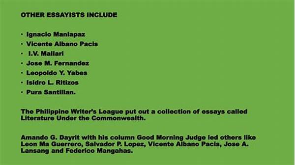 Notable Essayists In Literary Reviews