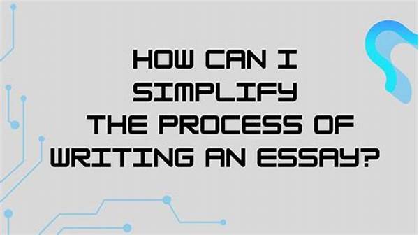 Simplifying The Writing Process