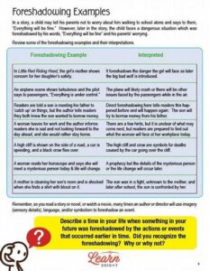 Using Foreshadowing Effectively