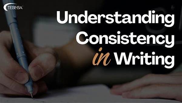 Consistency In Writing Style