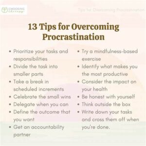 Overcoming Procrastination During Writing