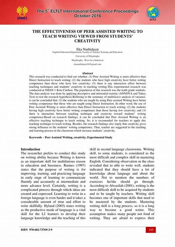 Peer-assisted Writing Creativity