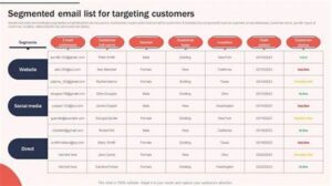 Segmented Audience Email Targeting