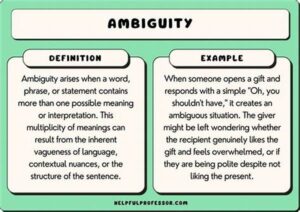 Ambiguity And Open Endings