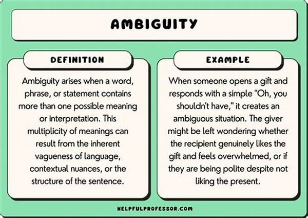Ambiguity And Open Endings