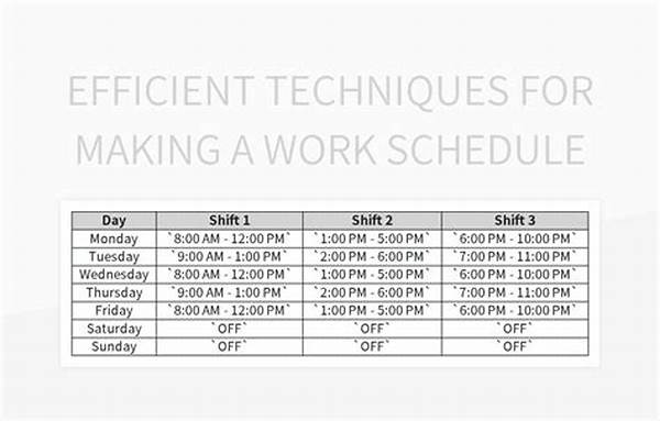 Efficient Writing Schedule Techniques