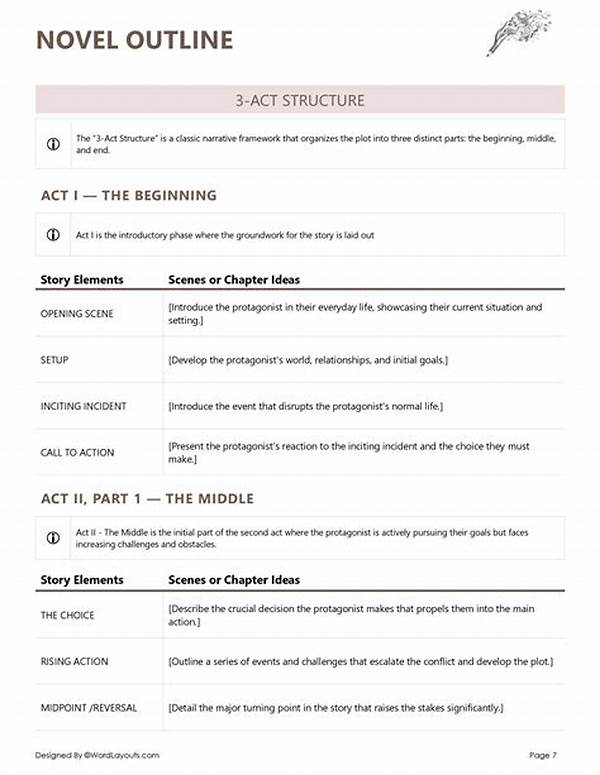 Novel Writing Outline Tools