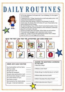 Routine Imaginative Writing Exercises